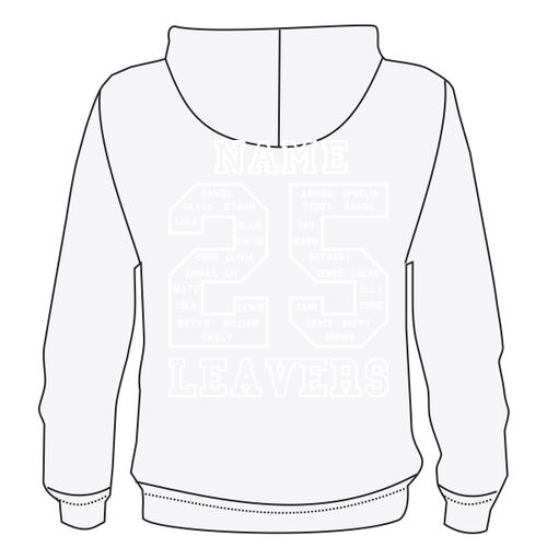 Children Leavers Hoodie +NAME Thumbnail